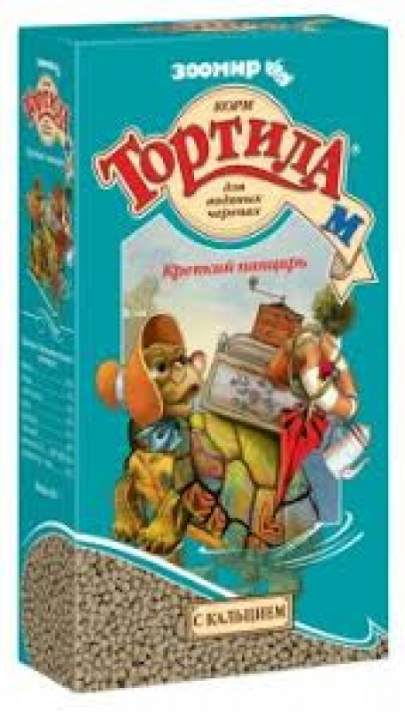 Зоомир Тортила-М корм для водяных черепах с кальцием 90г Зоомагазин «Корм40»