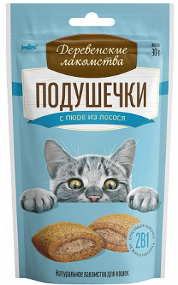 ДЛ подуш с/пюре лосось д/к 30гр Зоомагазин «Корм40»