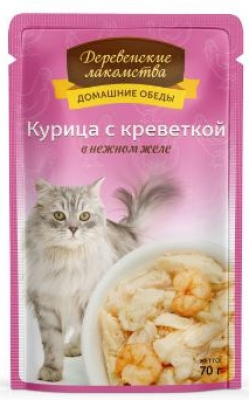 ДЛ Кур/кревет желе 70г Зоомагазин «Корм40»