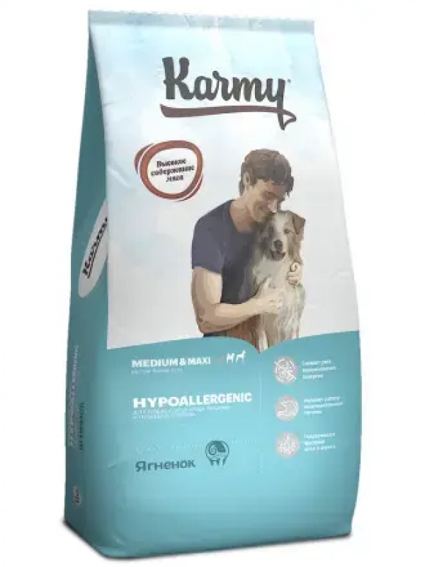 Karmy гипоаллергенный корм для собак средних и крупных пород с ягненком 1кг Зоомагазин «Корм40»