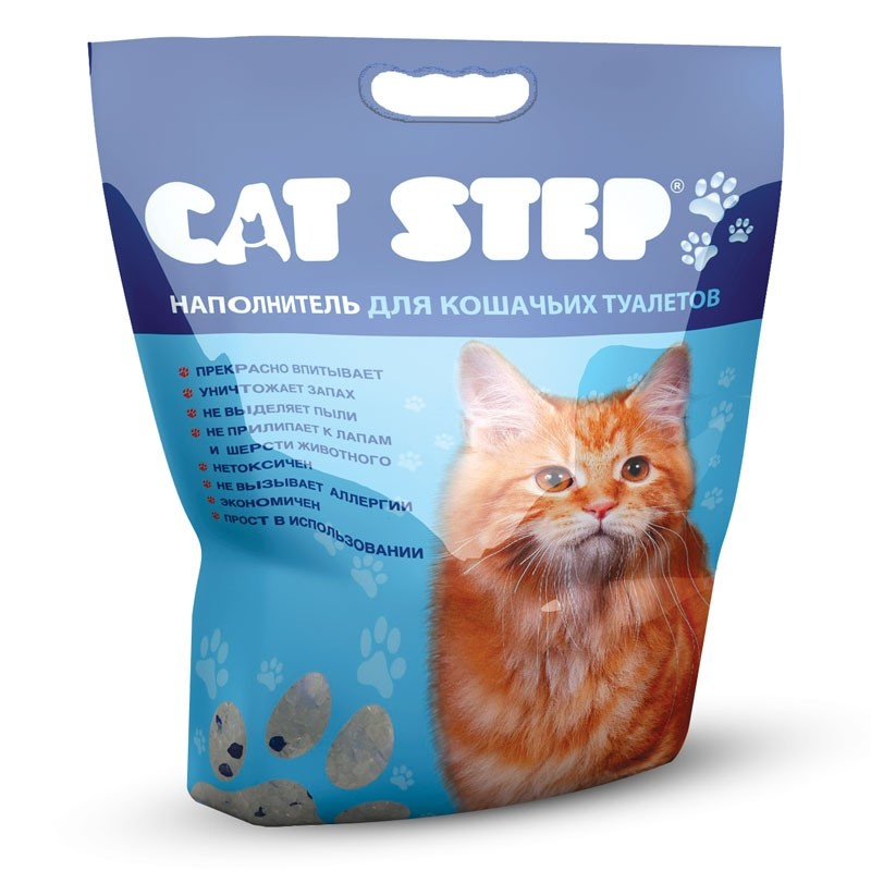 CAT STEP Arctic Blue силик 15,2л Зоомагазин «Корм40»