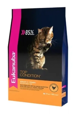 Eukanuba Adult Top Condition сухой корм для кошек с домашней птицей 2кг Зоомагазин «Корм40»