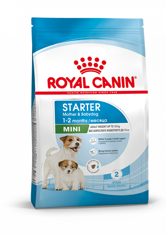 Royal Canin Mini Starter сухой корм для щенков мелких пород до 2-х месяцев, беременных и кормящих собак 1 кг Зоомагазин «Корм40»