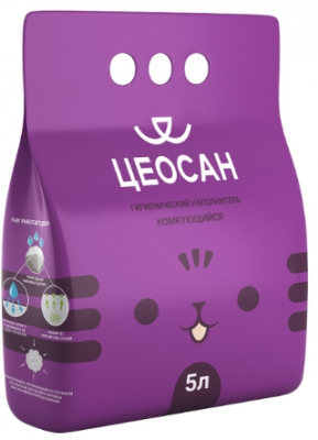 Наполнитель Цеосан комкующийся 5л Зоомагазин «Корм40»