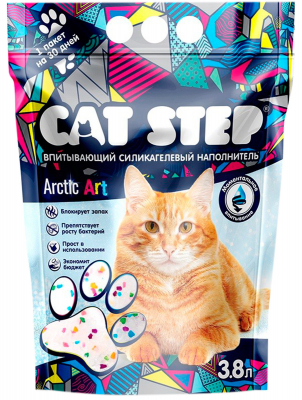 Cat Step силик Arctic Art 3,8л Зоомагазин «Корм40»