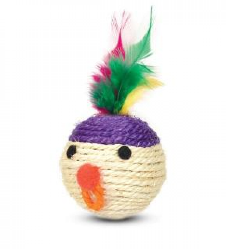 Игрушка Мяч-морд с/пер d65мм Триол Зоомагазин «Корм40»