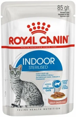 Royal Canin Indoor Sterilised соус 85г влажный корм для стерил. кошек, живущих в помещении Зоомагазин «Корм40»