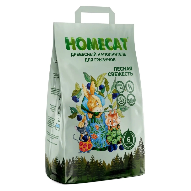 Homecat Лесная свежесть древесн 2кг Зоомагазин «Корм40»