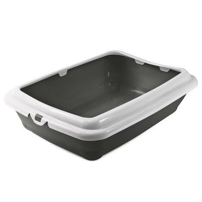 Туалет с/борт Штиль сер 455*350*125мм Гамма Зоомагазин «Корм40»