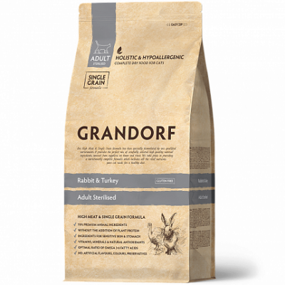Смотрите также Грандорф д/стерил кролик (1кг/мешок 8кг) Зоомагазин «Корм40»