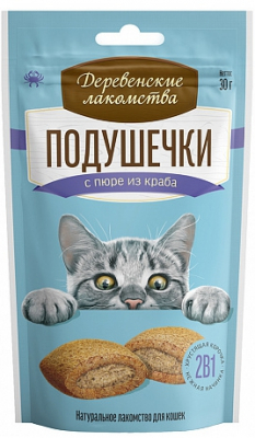 ДЛ подуш с/пюре краб д/к 30гр Зоомагазин «Корм40»