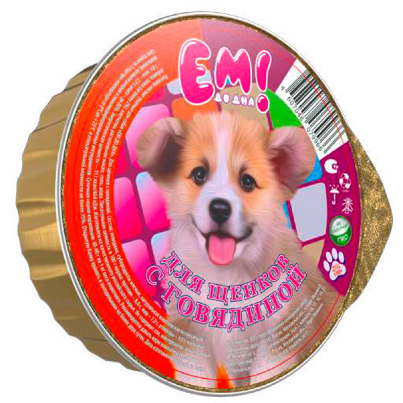 Ем до дна д/щенков говяд 100г лам Зоомагазин «Корм40»