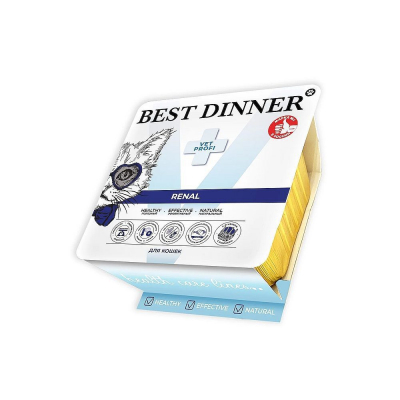 Best Dinner Exclusive Vet Profi Renal влажный диетический корм для кошек паштет из ягненка 100 г Зоомагазин «Корм40»