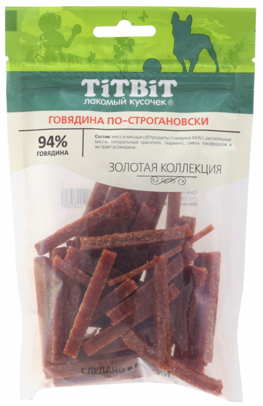 TiTBiT Говядина по-строгановски 80г Зоомагазин «Корм40»
