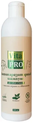 Vita Pro биошампунь для собак и кошек антипаразитарный, с маслом герани и эвкалипта 250 мл Зоомагазин «Корм40»