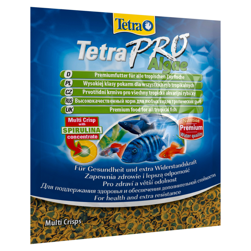 TetraPro Algae Crisps растит корм д/всех рыб чипсы 12г Зоомагазин «Корм40»