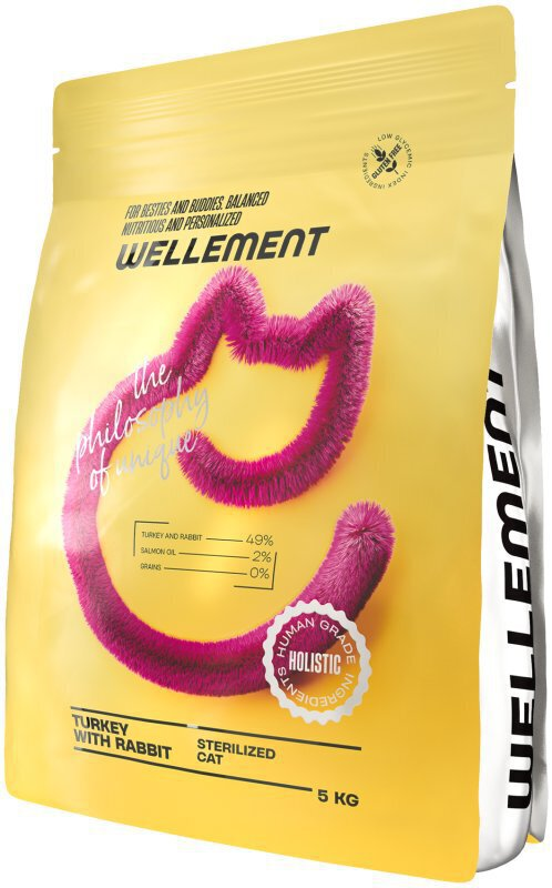 Wellement сухой корм для стерилизованных кошек индейка с кроликом 1кг Зоомагазин «Корм40»