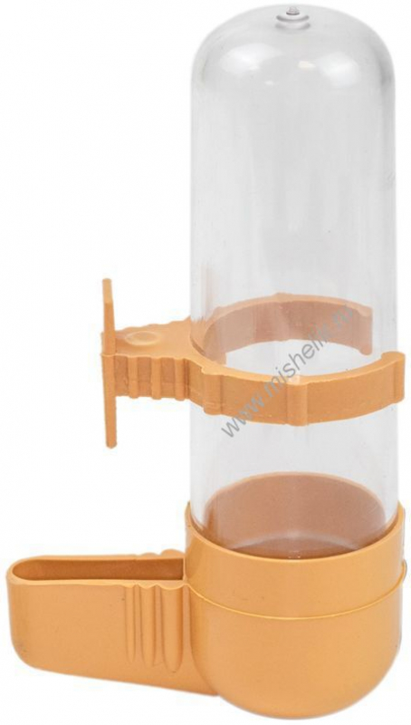 Homepet Поилка д/птиц пласт беж 60мл Зоомагазин «Корм40»