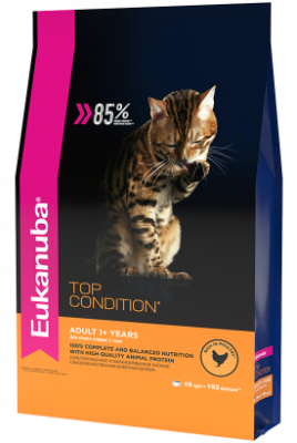 Eukanuba Top Condition сухой корм для кошек с домашней птицей 0,4кг Зоомагазин «Корм40»